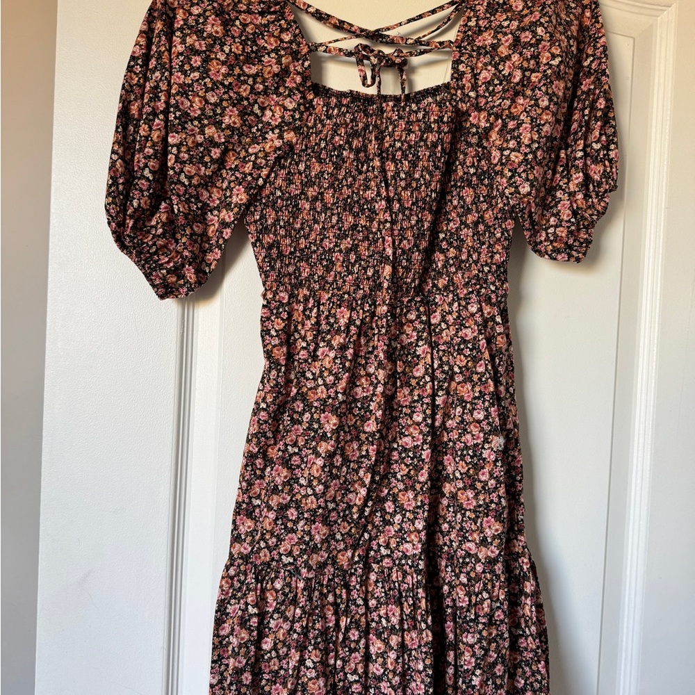 Floral Puff Sleeve Dress